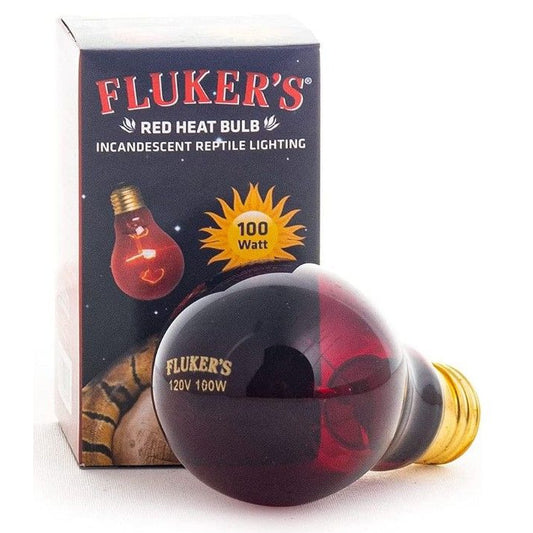 Flukers Red Heat Incandescent Bulb-Reptile-Flukers-100 Watt-