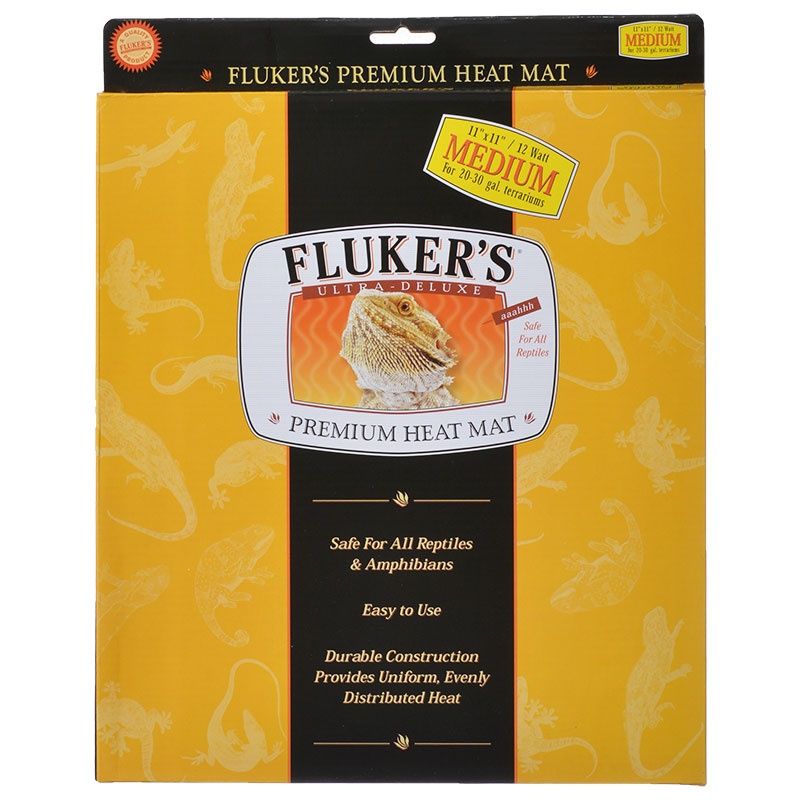 Flukers Ultra Deluxe Premium Heat Mat-Reptile-Flukers-Medium - 12 Watts (20-30 Gallons)-