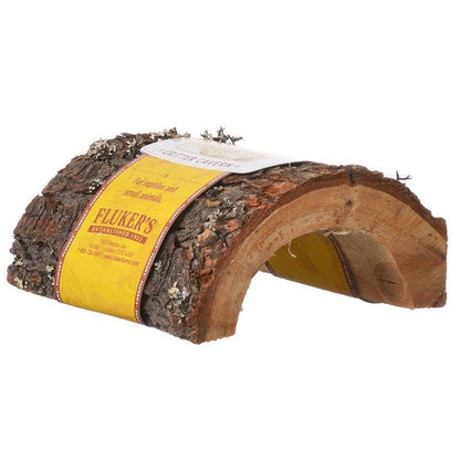 Flukers Critter Cavern Half-Log-Reptile-Flukers-Medium (5.5"L x 5.5"W x 3.5"H)-