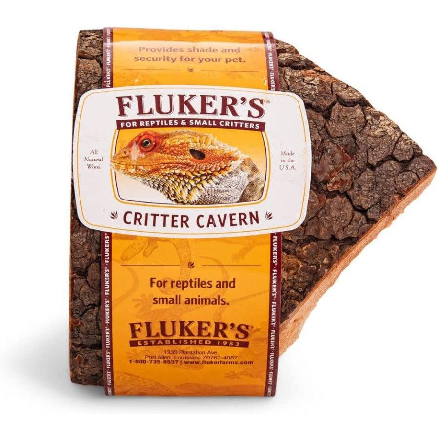 Flukers Critter Cavern Corner Half-Log Small-Reptile-Flukers-1 count-