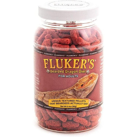 Flukers Bearded Dragon Diet for Adults-Reptile-Flukers-3.4 oz-