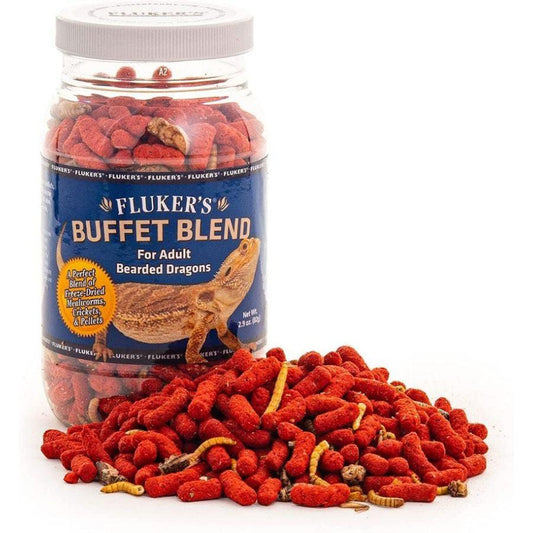 Flukers Buffet Blend for Adult Bearded Dragons-Reptile-Flukers-2.9 oz-