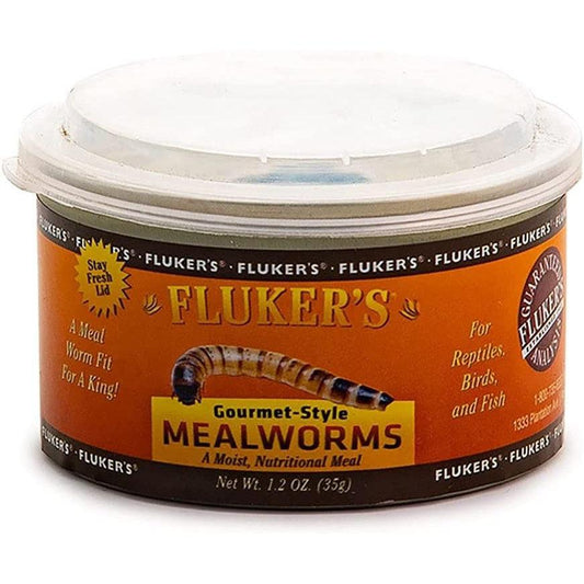 Flukers Gourmet Style Canned Mealworms-Reptile-Flukers-1.2 oz-