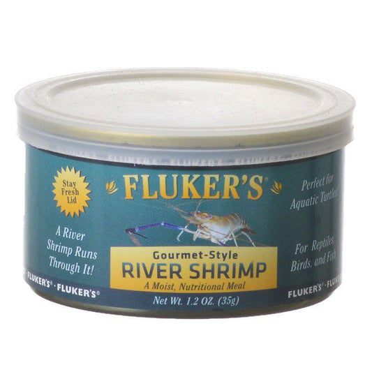 Flukers Gourmet Style Canned River Shrimp-Reptile-Flukers-1.2 oz-