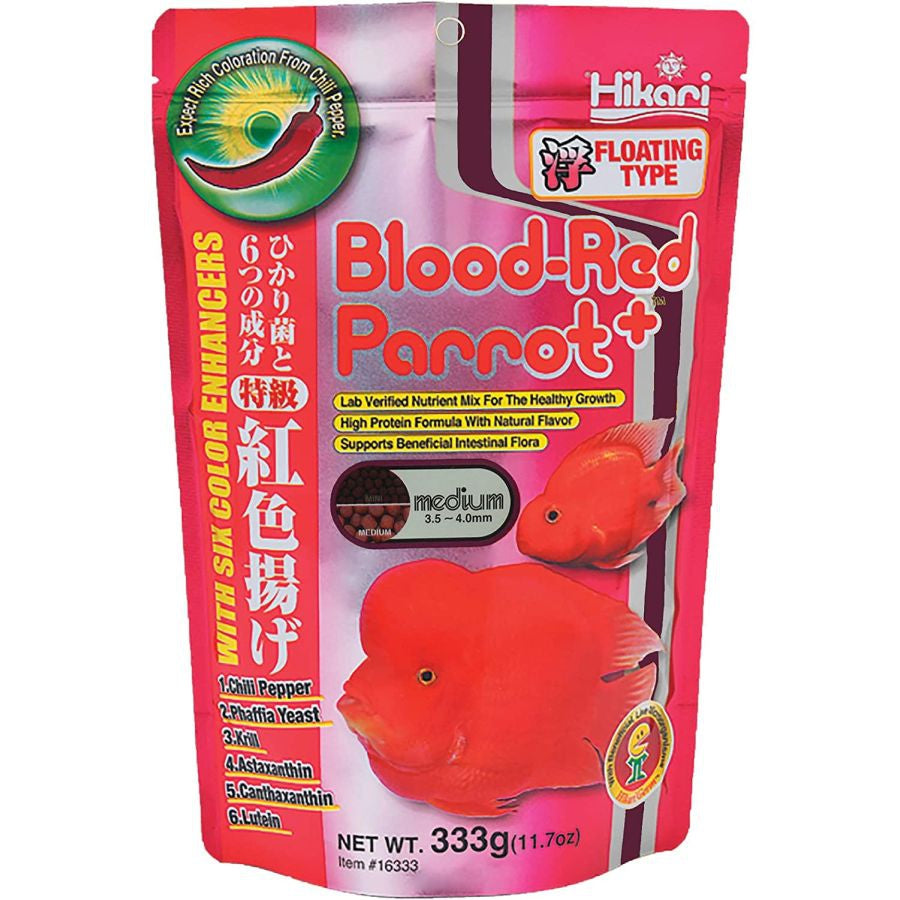 Hikari Blood Red Parrot+-Fish-Hikari-Medium Pellet - 11.7 oz - (3.5-4.0 mm)-