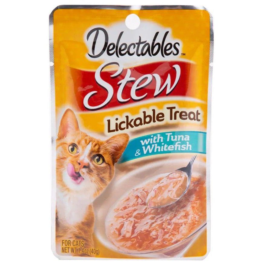 Hartz Delectables Stew Lickable Cat Treats - Tuna & Whitefish-Cat-Hartz-1.4 oz-