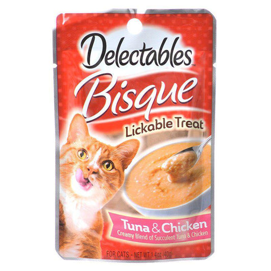 Hartz Delectables Bisque Lickable Cat Treats - Tuna & Chicken-Animals & Pet Supplies-BimBimPet-