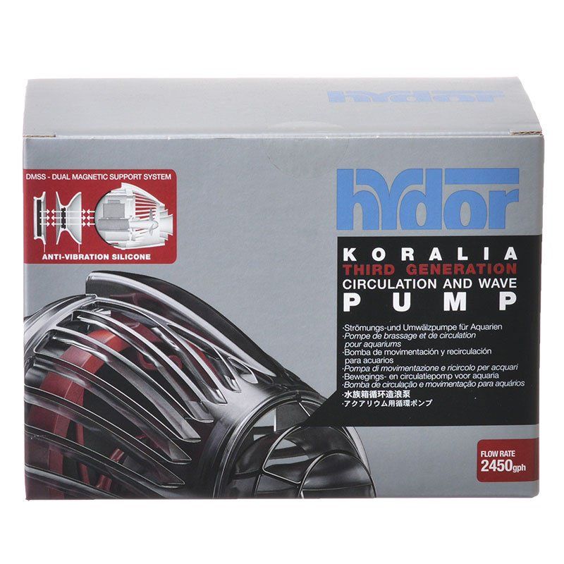 Hydor Koralia Third Generation Circulation & Wave Pump-Fish-Hydor-2450 GPH - (For 125-250 Fresh Gallons / 75-150 Marine Gallons)-