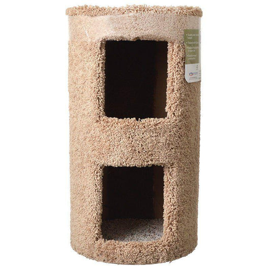 Classy Kitty 2 Story Cat Condo-Cat-North American Pet Products-13" Diameter x 24" High-