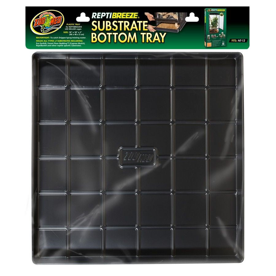 Zoo Med ReptiBreeze Substrate Bottom Tray-Reptile-Zoo Med-Tray for NT12 - (18"L x 18"W x 2"H)-