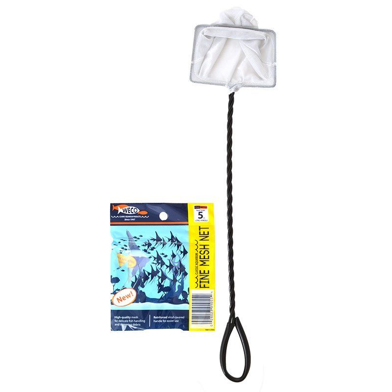 Weco Long Handle Fine Mesh Aquarium Net-Fish-Weco-5" Wide-