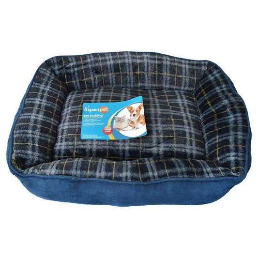 Aspen Pet Plush Pet Lounger-Dog-Aspen Pet-22"L x 18"W (Assorted Colors)-