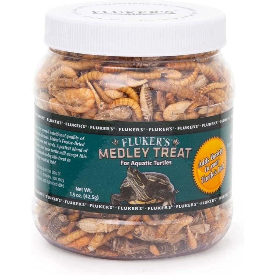 Flukers Medley Treat for Aquatic Turtles-Reptile-Flukers-1.5 oz-