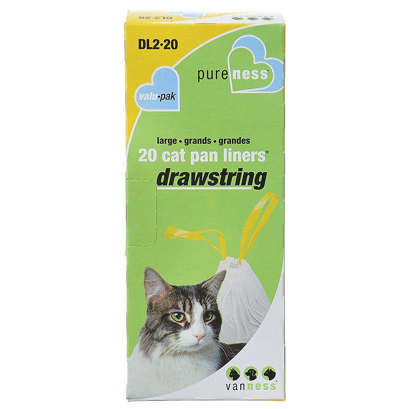 Van Ness Drawstring Cat Pan Liners-Cat-Van Ness-Large (20 Pack)-