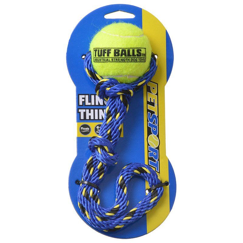 Petsport Tuff Ball Fling Thing Dog Toy-Dog-Petsport USA-Medium (2.5" Ball)-