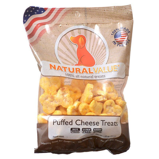 Loving Pets Natural Value Puffed Cheese Treats-Dog-Loving Pets-1.25 oz-