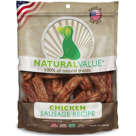 Loving Pets Natural Value Chicken Sausages-Dog-Loving Pets-14 oz-