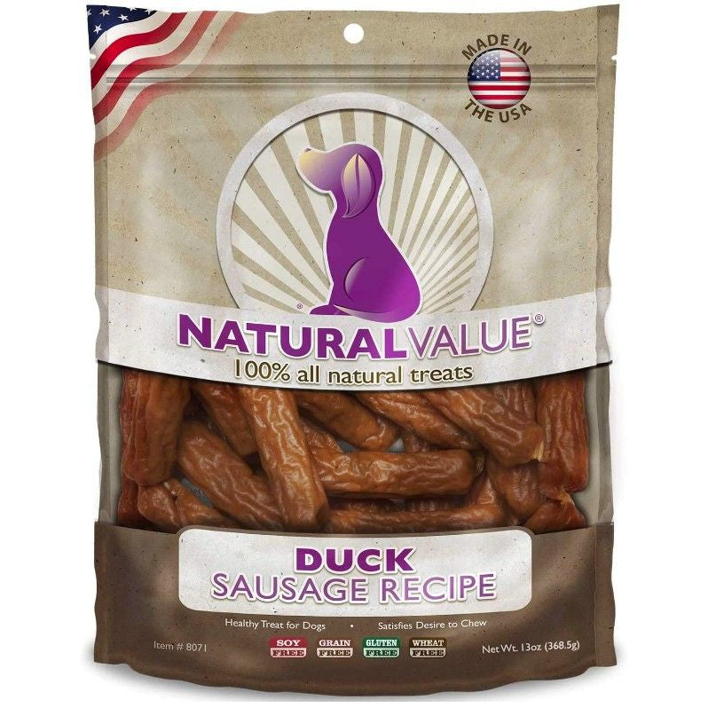 Loving Pets Natural Value Duck Sausages-Dog-Loving Pets-14 oz-