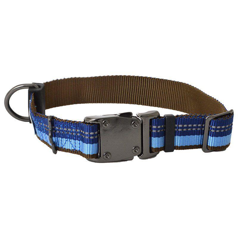 K9 Explorer Sapphire Reflective Adjustable Dog Collar-Dog-Coastal Pet-12"-18" Long x 1" Wide-