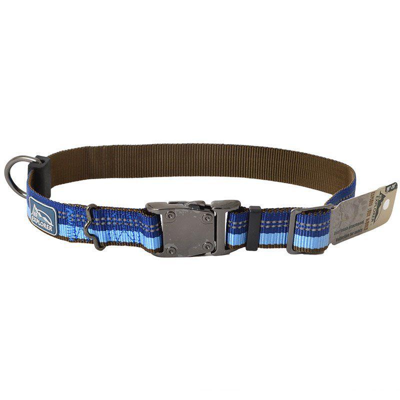K9 Explorer Sapphire Reflective Adjustable Dog Collar-Dog-Coastal Pet-18"-26" Long x 1" Wide-