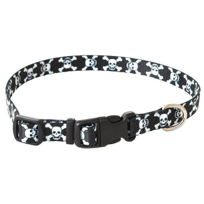 Pet Attire Styles Skulls Adjustable Dog Collar-Dog-Coastal Pet-8"-12" Long x 3/8" Wide-