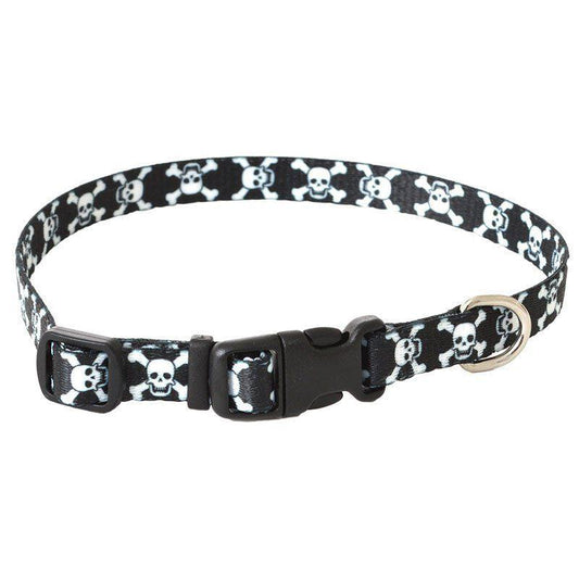 Pet Attire Styles Skulls Adjustable Dog Collar-Dog-Coastal Pet-8"-12" Long x 3/8" Wide-