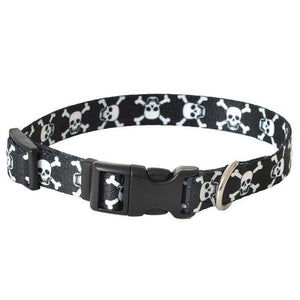 Pet Attire Styles Skulls Adjustable Dog Collar-Dog-Coastal Pet-10"-14" Long x 5/8" Wide-
