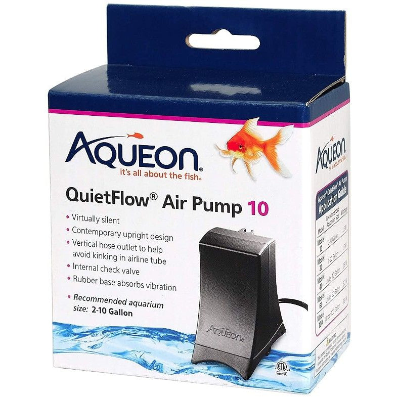 Aqueon QuietFlow Air Pump-Fish-Aqueon-Air Pump 10 - (2-10 Gallon Aquariums)-