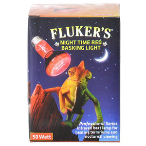 Flukers Professional Series Nighttime Red Basking Light-Reptile-Flukers-50 Watt-