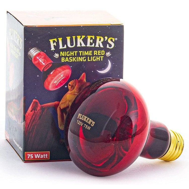 Flukers Professional Series Nighttime Red Basking Light-Reptile-Flukers-75 Watt-