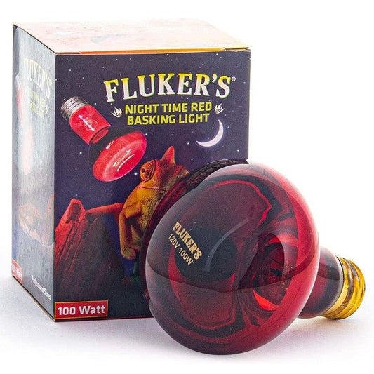 Flukers Professional Series Nighttime Red Basking Light-Reptile-Flukers-100 Watt-