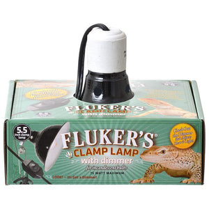 Flukers Clamp Lamp with Dimmer-Reptile-Flukers-75 Watt (5.5" Diameter)-