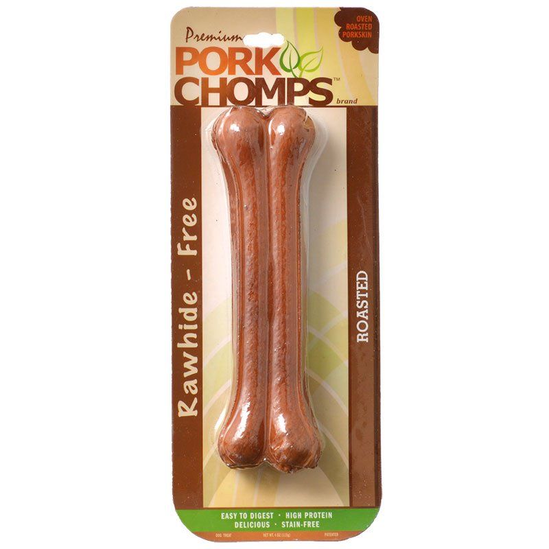 Pork Chomps Roasted Pressed Bones-Dog-Scott Pet-7" Bone - 1 Pack-