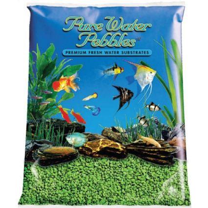 Pure Water Pebbles Aquarium Gravel - Neon Green-Fish-Pure Water Pebbles-5 lbs (3.1-6.3 mm Grain)-