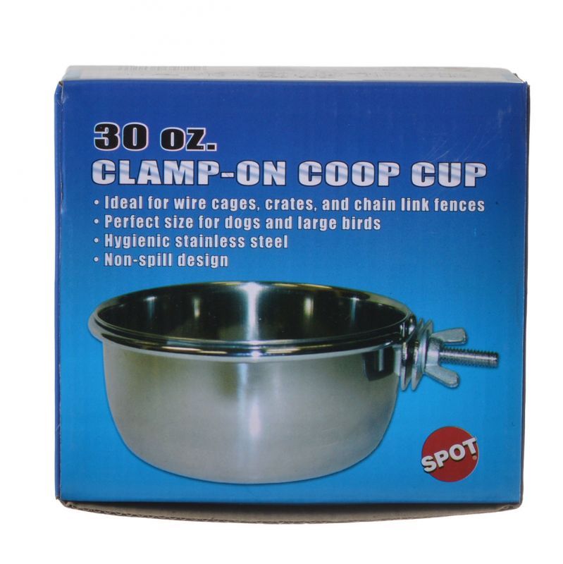 Spot Stainless Steel Coop Cup with Bolt Clamp-Bird-Spot-30 oz-