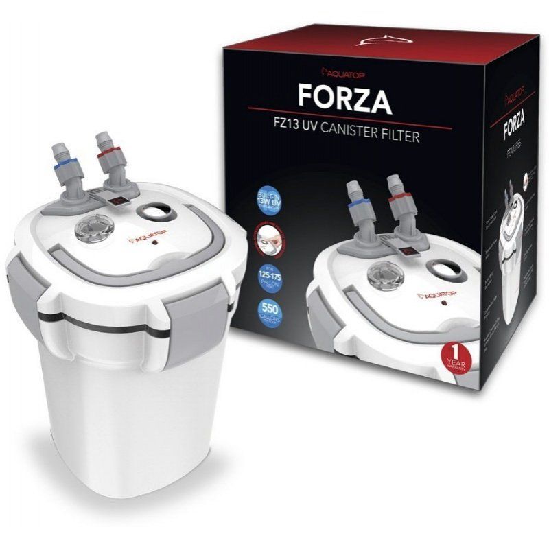 Aquatop FORZA UV Canister Filter with Sterilizer-Fish-Aquatop-FZ13 - 550 GPH (13 Watt Sterilizer)-