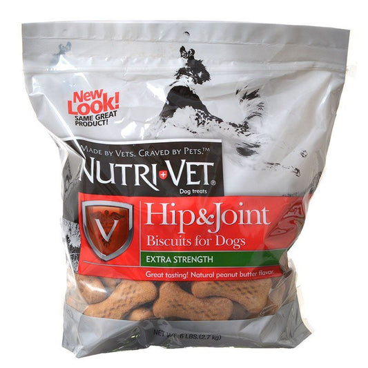 Nutri-Vet Hip & Joint Biscuits for Dogs - Extra Strength-Dog-Nutri-Vet-6 lbs-