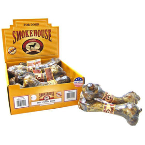 Smokehouse Treats Meaty Pork Bone-Dog-Smokehouse-12 Pack with Display Box-