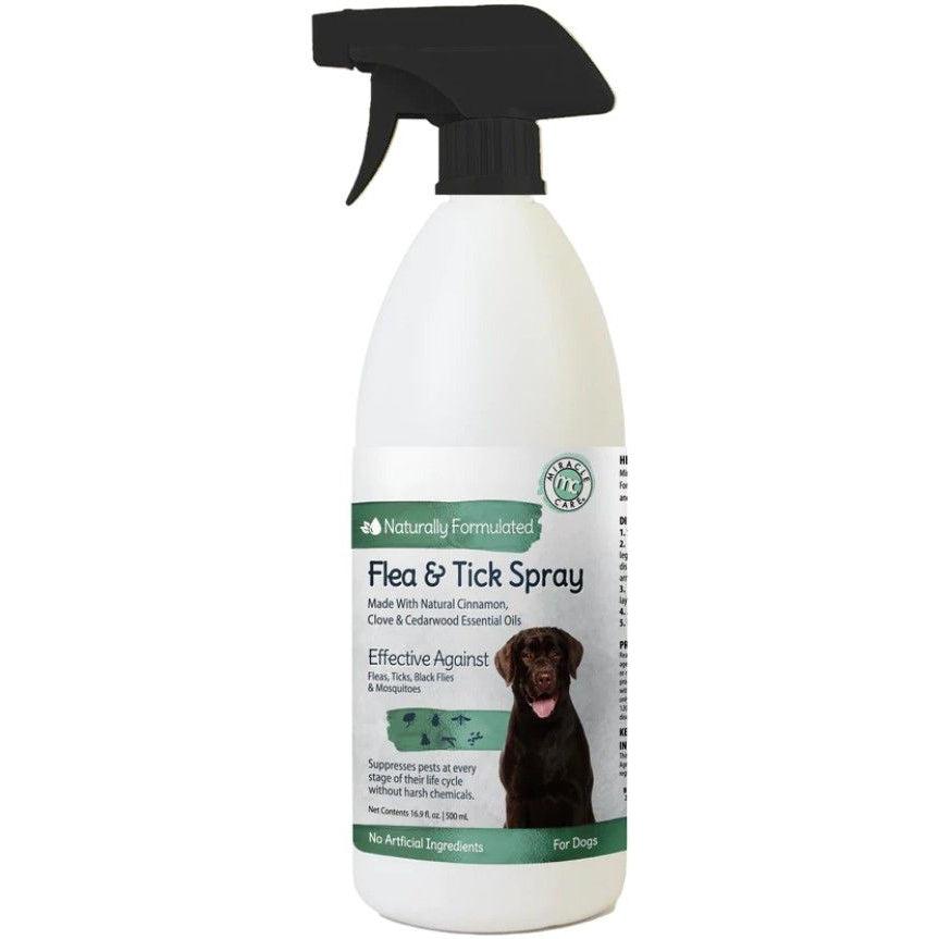 Miracle Care Natural Flea & Tick Spray for Dogs-Dog-Miracle Care-16.9 oz-