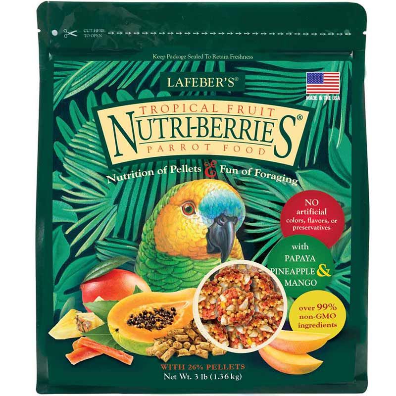 Lafeber Tropical Fruit Nutri-Berries Parrot Food-Bird-Lafeber-3 lbs-