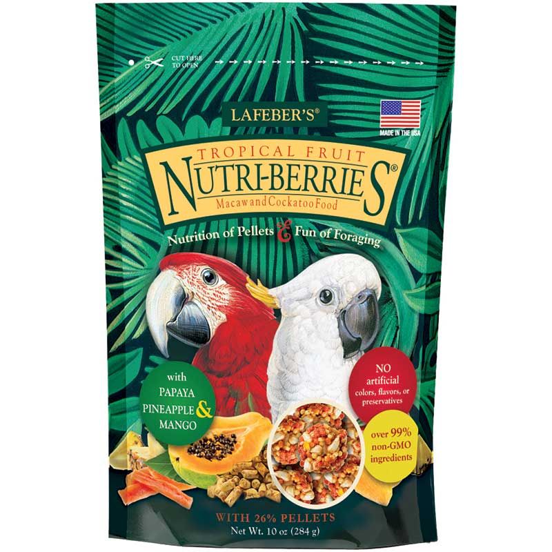 Lafeber Tropical Fruit Nutri-Berries Macaw & Cockatoo Food-Bird-Lafeber-10 oz-