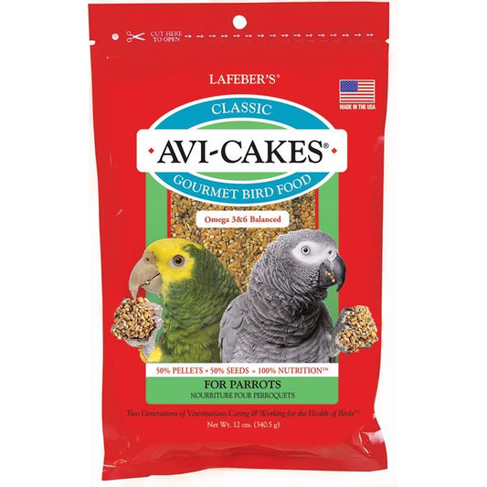 Lafeber Classic Avi-Cakes Gourmet Parrot Food-Bird-Lafeber-12 oz-