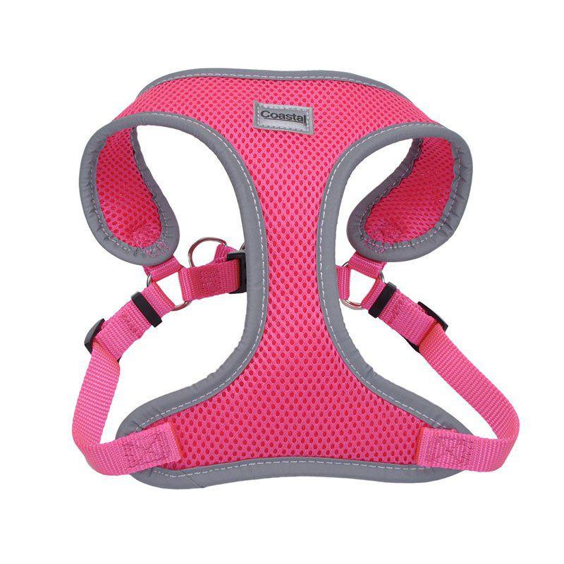 Coastal Pet Comfort Soft Reflective Wrap Adjustable Dog Harness - Neon Pink-Dog-Coastal Pet-X-Small - 16-19" Girth - (5/8" Straps)-