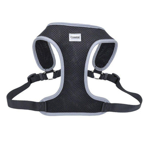 Coastal Pet Comfort Soft Reflective Wrap Adjustable Dog Harness - Black-Dog-Coastal Pet-Large - 28-36" Girth - (1" Straps)-