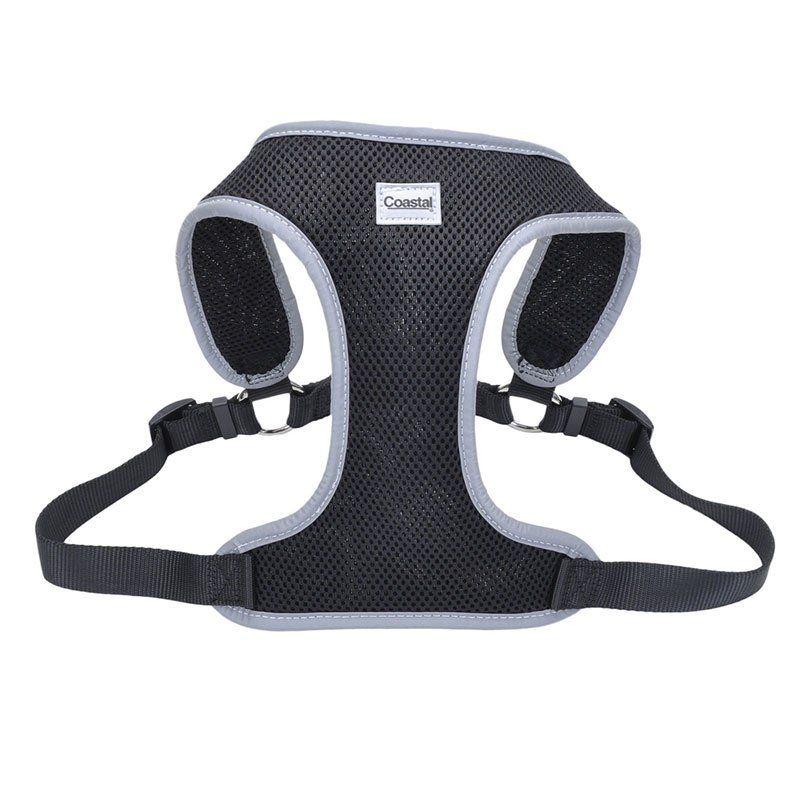 Coastal Pet Comfort Soft Reflective Wrap Adjustable Dog Harness - Black-Dog-Coastal Pet-Large - 28-36" Girth - (1" Straps)-