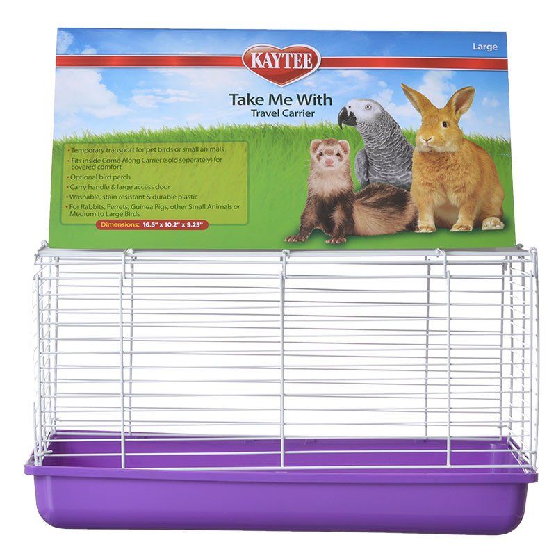 Kaytee Take Me With Travel Center for Small Pets-Small Pet-Kaytee-Large (16.5"L x 10.37"W x 11"H)-