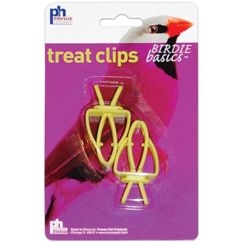 Prevue Birdie Basics Treat Clips-Bird-Prevue-2 Pack - (1.5"W x 2.25"H)-