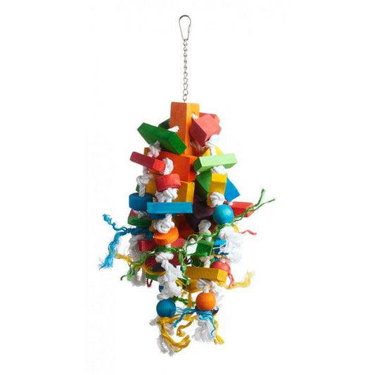 Prevue Bodacious Bites Wizard Bird Toy-Bird-Prevue-1 Pack - (Approx. 8.75"L x 7.5"W x 19.5"H)-