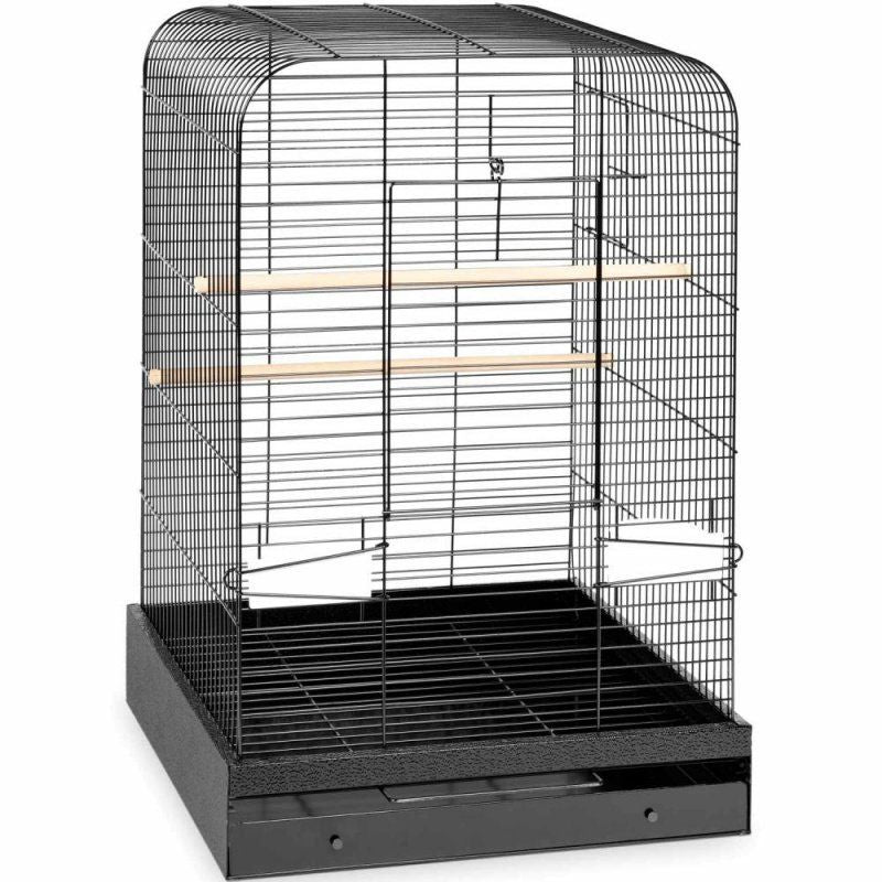 Prevue Madison Bird Cage - Black-Bird-Prevue-1 Pack - Small-Medium Birds - (20"L x 20"W x 29"H)-