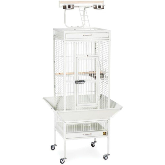 Prevue Select Bird Cage - White-Bird-Prevue-18"L x 18"W x 57"H-